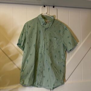 Men's Green Cactus Print Shirt